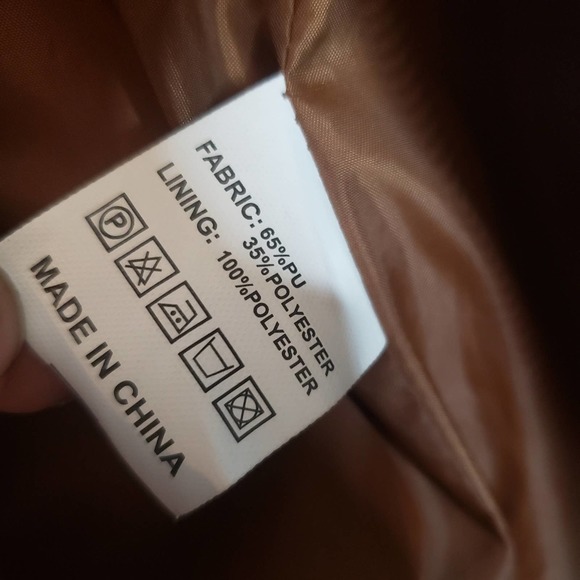 Brown Retro Moto Jacket Sz L - Picture 4 of 7